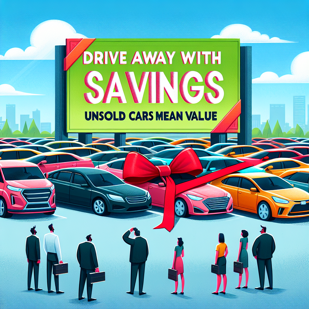 Drive Away with Savings: Why Unsold Cars Are Your Ticket to Value