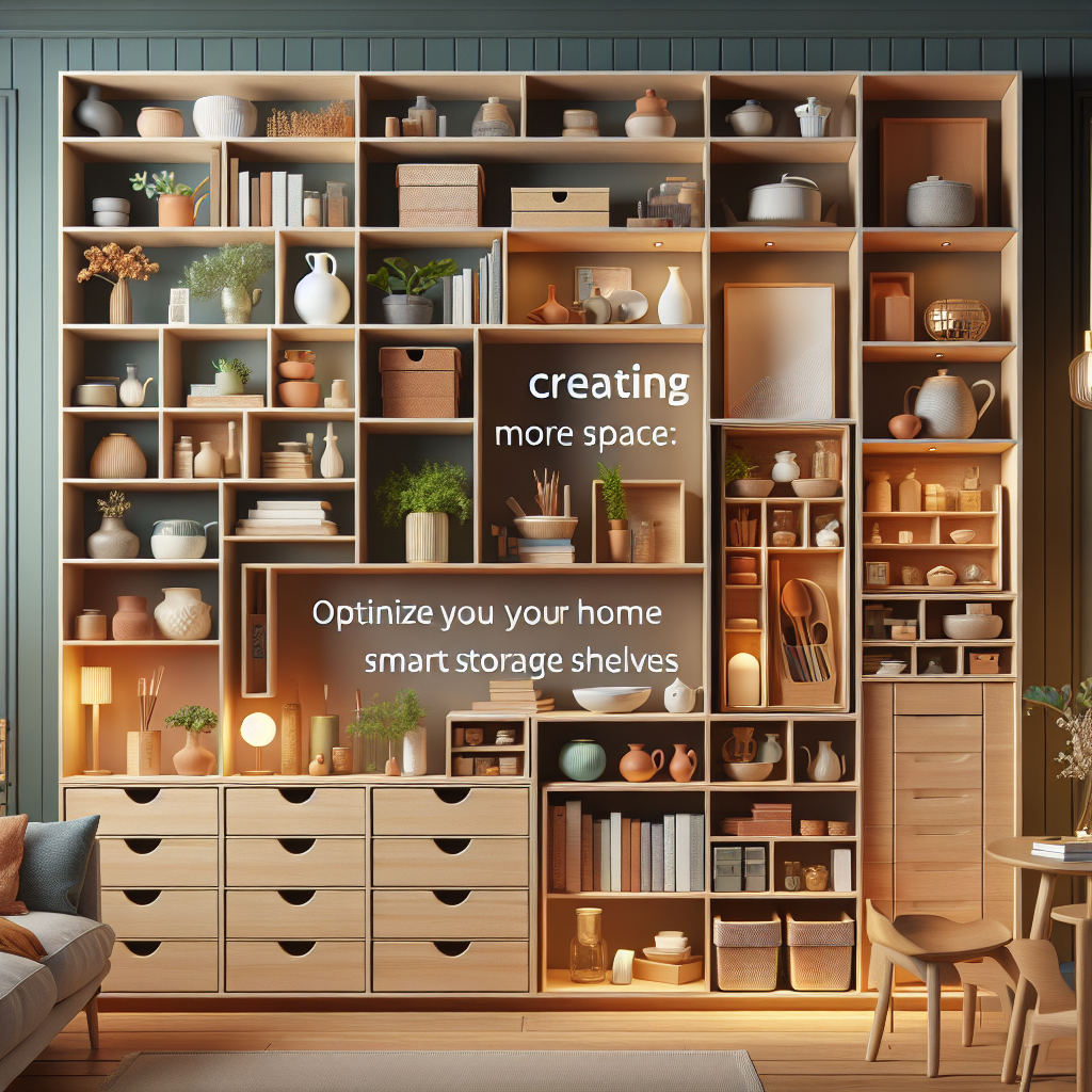 Crear más espacio: Optimice su hogar con estantes de almacenamiento inteligentes.