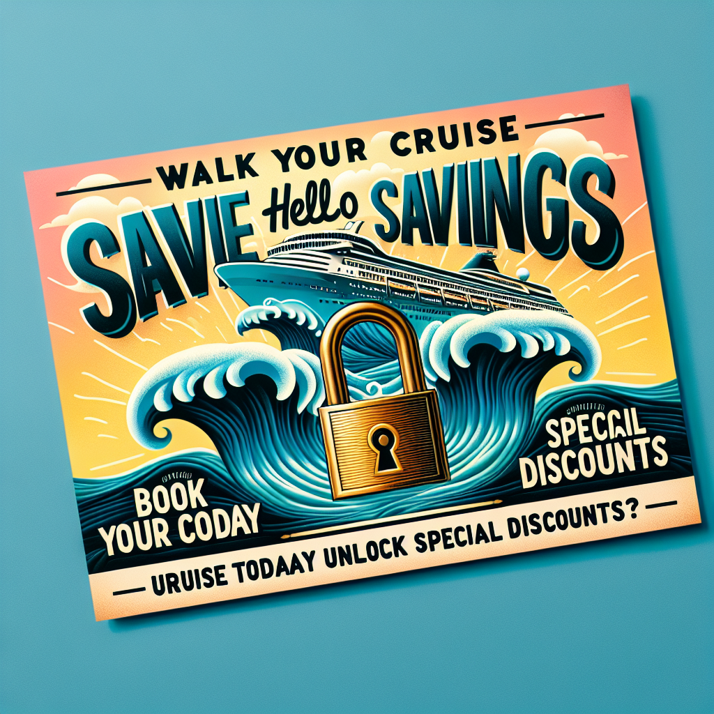Wave Hello to Savings: Book Your Cruise Today and Unlock Special Discounts!