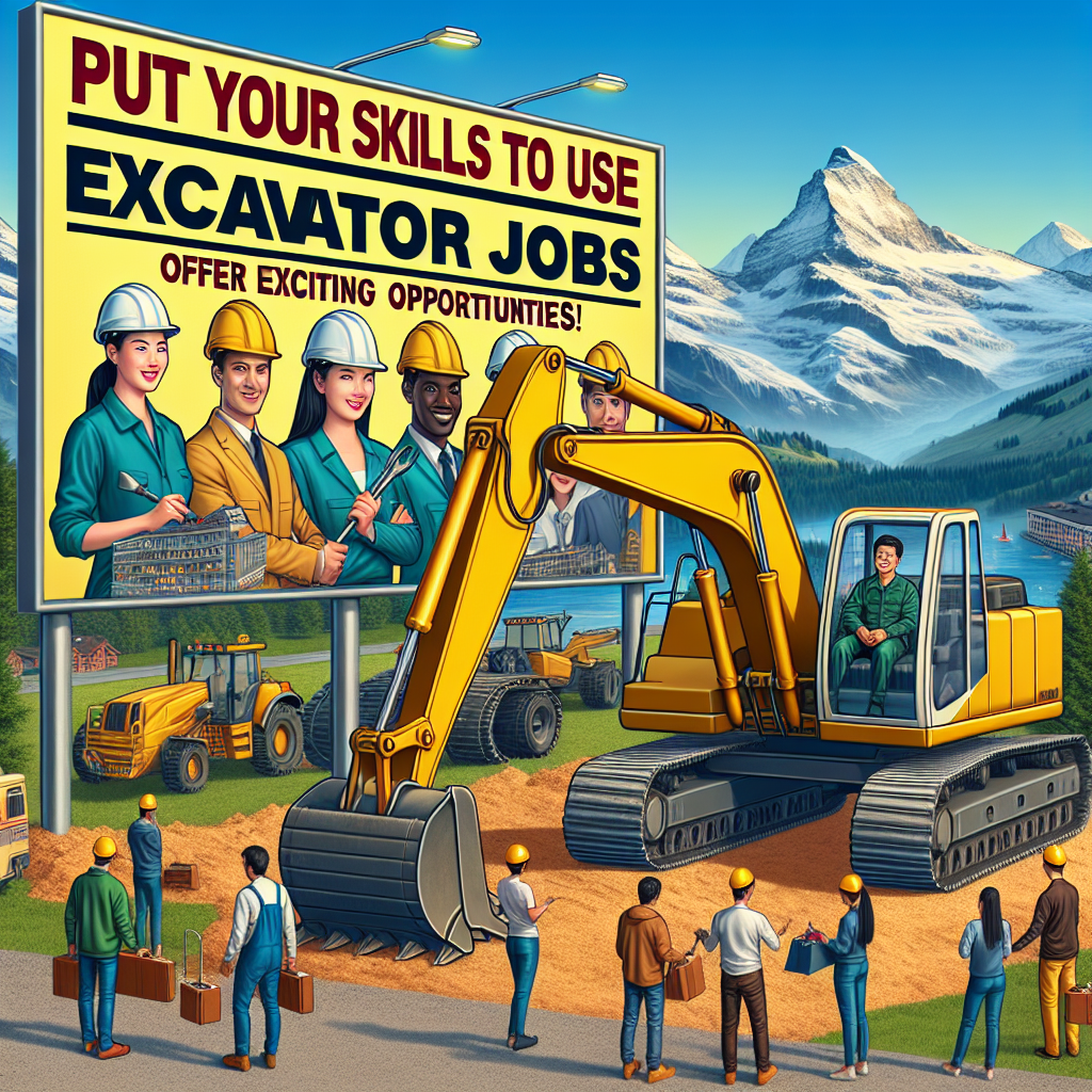 Put Your Skills to Use: Excavator Jobs in Switzerland Offer Exciting Opportunities!