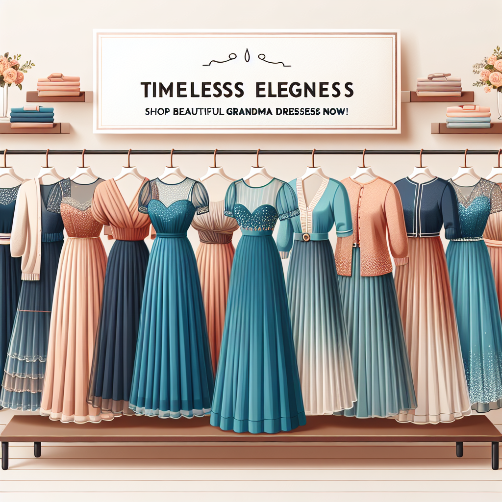 Timeless Elegance: Shop Beautiful Grandma Dresses Now!
