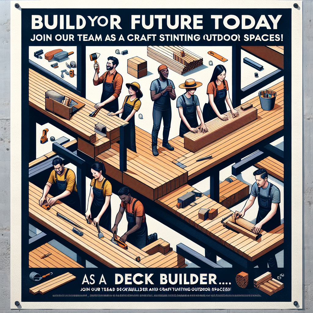 Build Your Future Today: Join Our Team as a Deck Builder and Craft Stunning Outdoor Spaces!