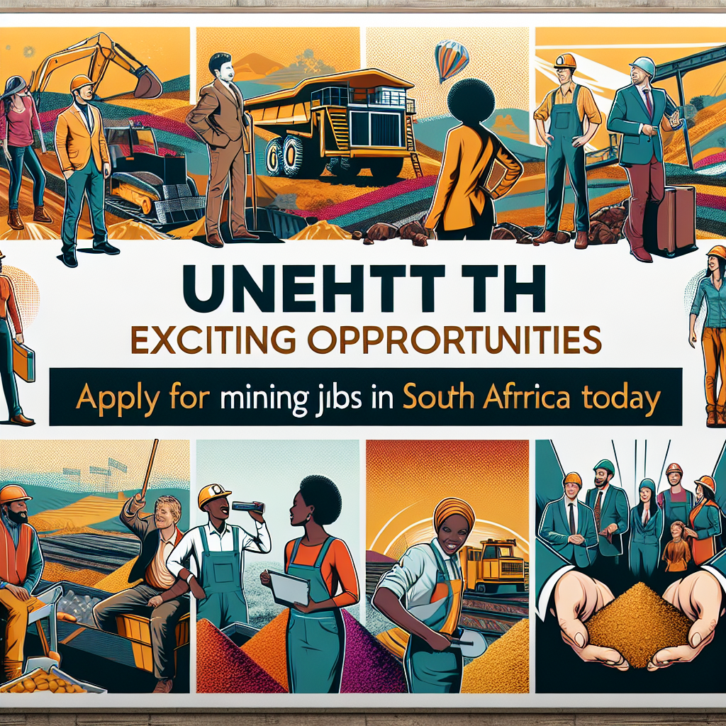 Unearth Exciting Opportunities: Apply for Mining Jobs in South Africa Today